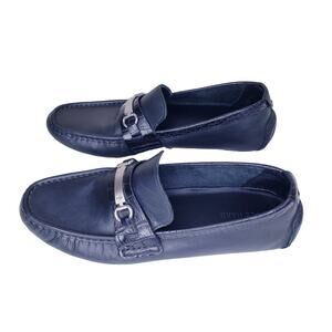 COLE HAAN Somerset Link Bit Loafers Black Leather Driving Shoes Men's Size 12M